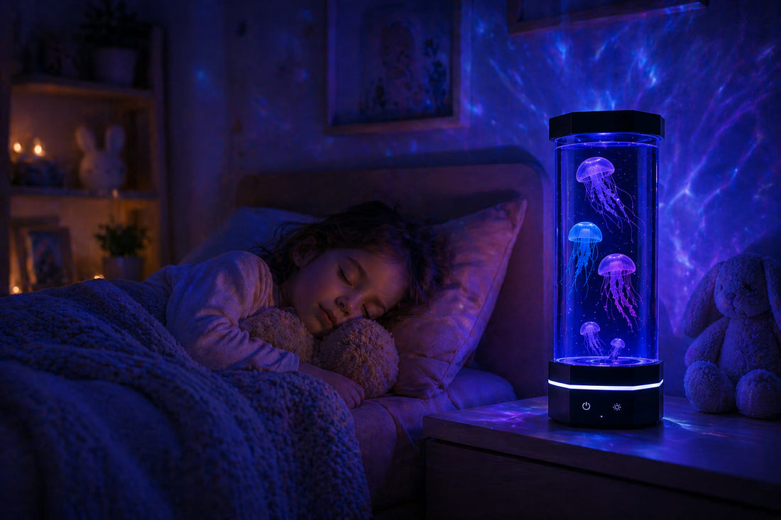 5 bienfaits prouvés d'une lampe méduse dans votre chambre
